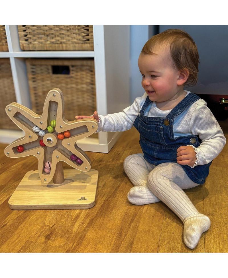 Rotating Bell Flower Cause and Effect Toy
