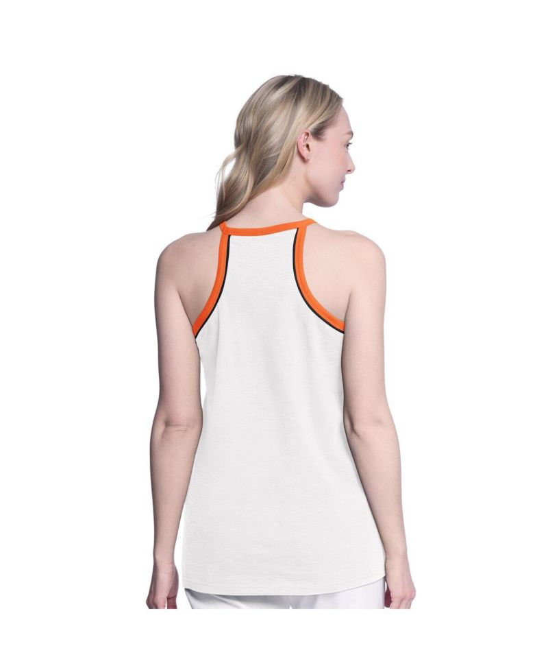 Women's White Baltimore Orioles Curveball Tank Top