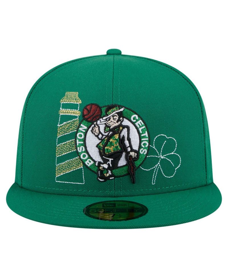 Men's Kelly Green Boston Celtics State Stitch 59FIFTY Fitted Hat