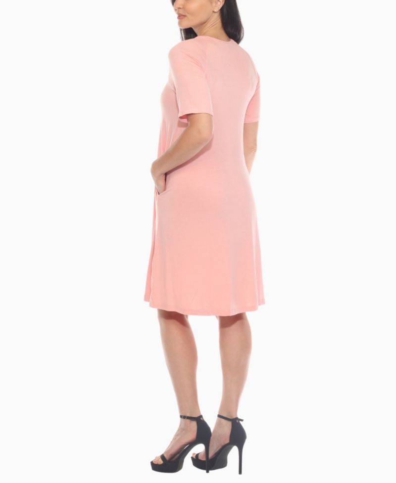 Women's Crisscross Neckline Maternity Dress