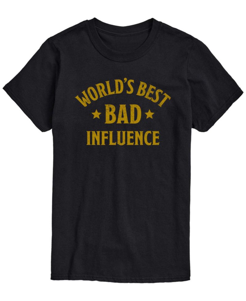 Men's Worlds Best Bad Influence Short-Sleeve Graphic T-Shirt