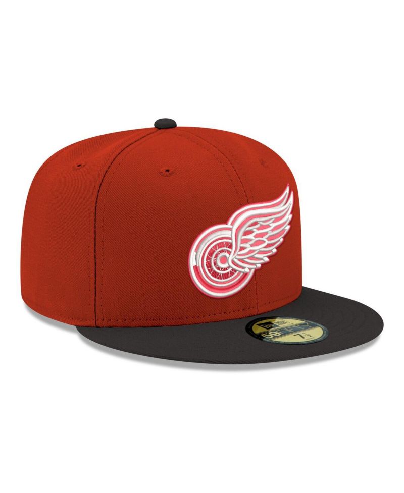 Men's Red Detroit Red Wings Core Logo Two-Tone 59FIFTY Fitted Hat