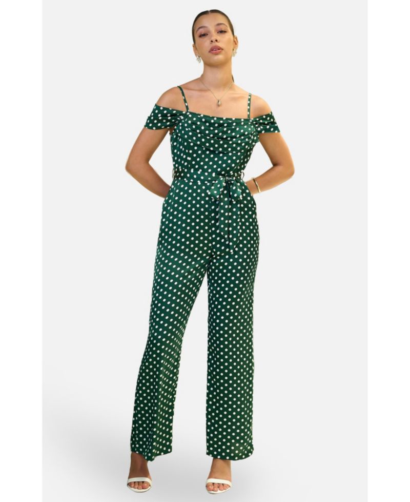 Women's Spot Bardot Jumpsuit