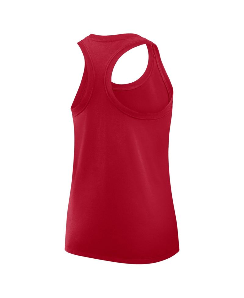 Women's Scarlet San Francisco 49ers Hurry Up Tri-Blend Dri-FIT Tank Top