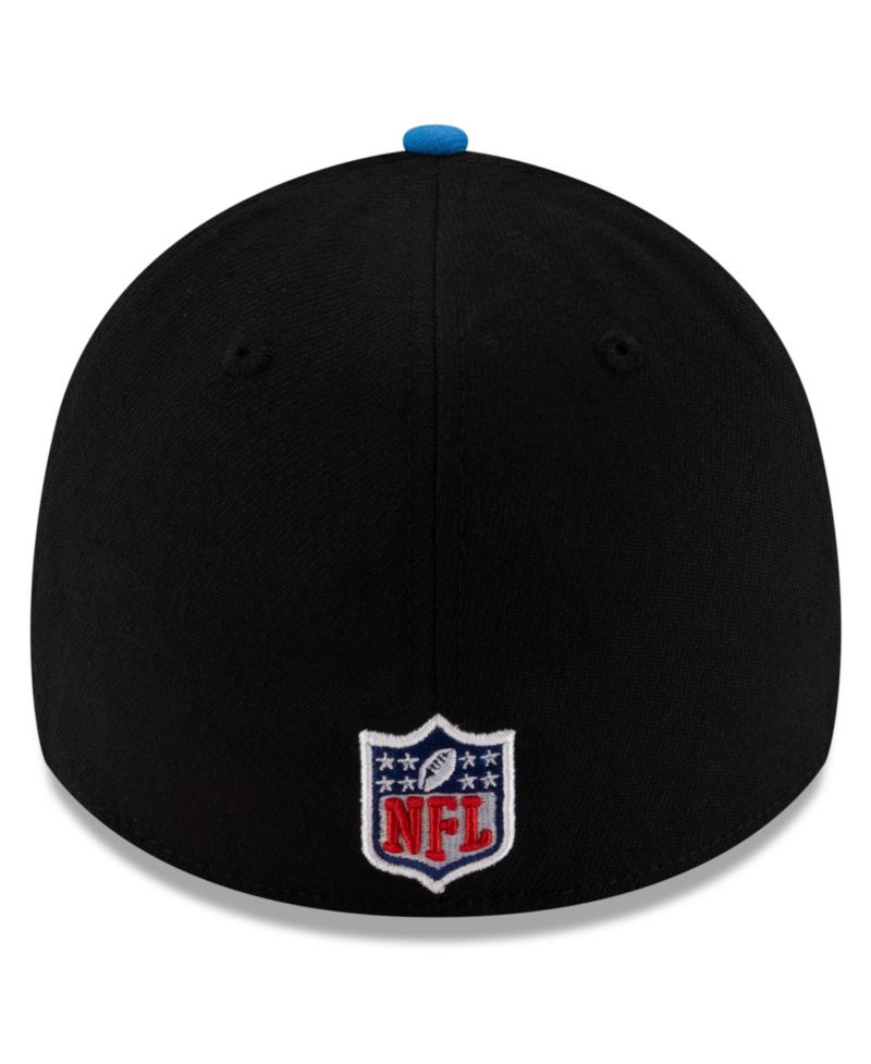 Men's Black/Blue Detroit Lions 2025 NFL Draft 39THIRTY Flex Hat