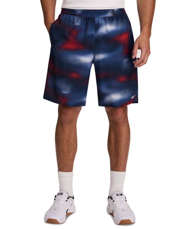Men's Regular-Fit Ombre Print Athletic Shorts, 9" inseam