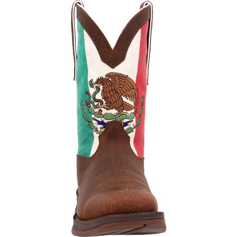 Men's Rebel by Steel Toe Mexico Flag Western Boot