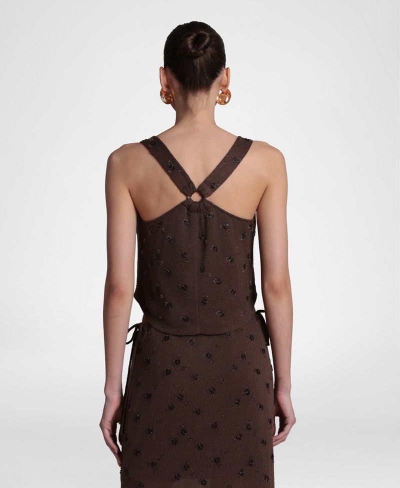 Women's Sweater Embellished Tank Top