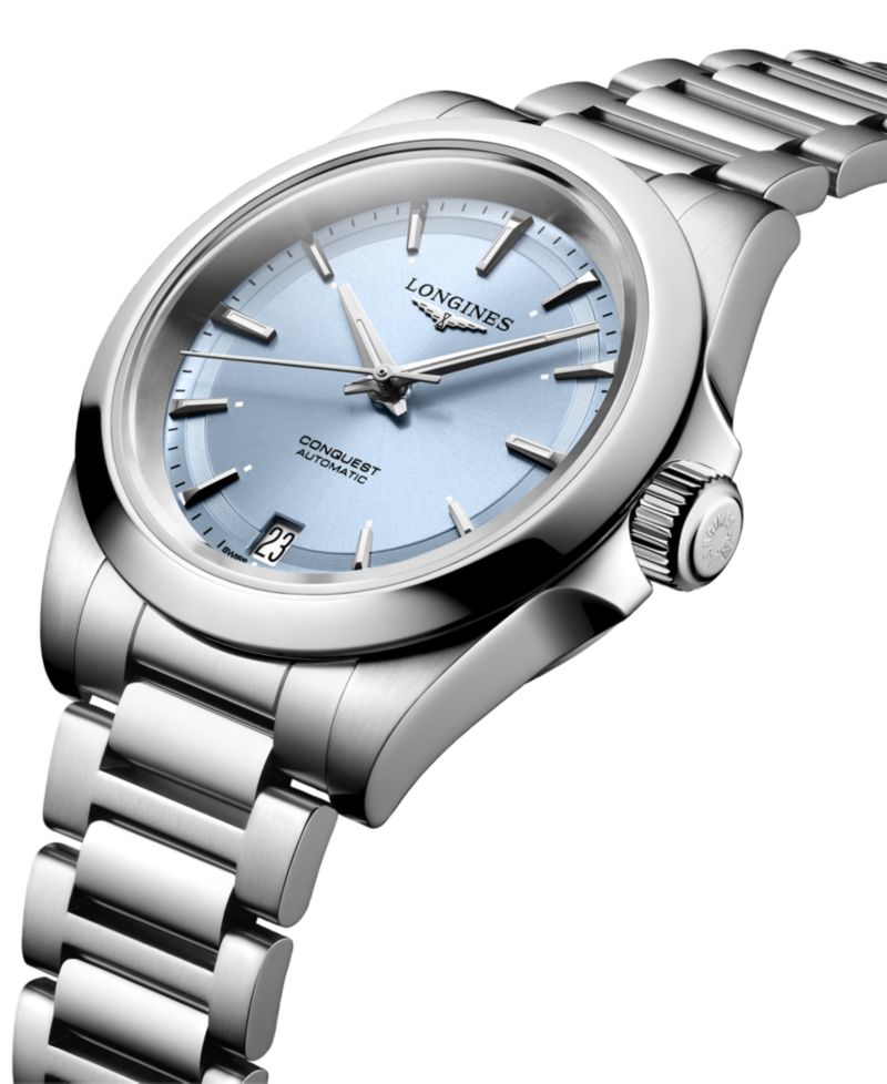 Women's Swiss Automatic Conquest Stainless Steel Bracelet Watch 34mm
