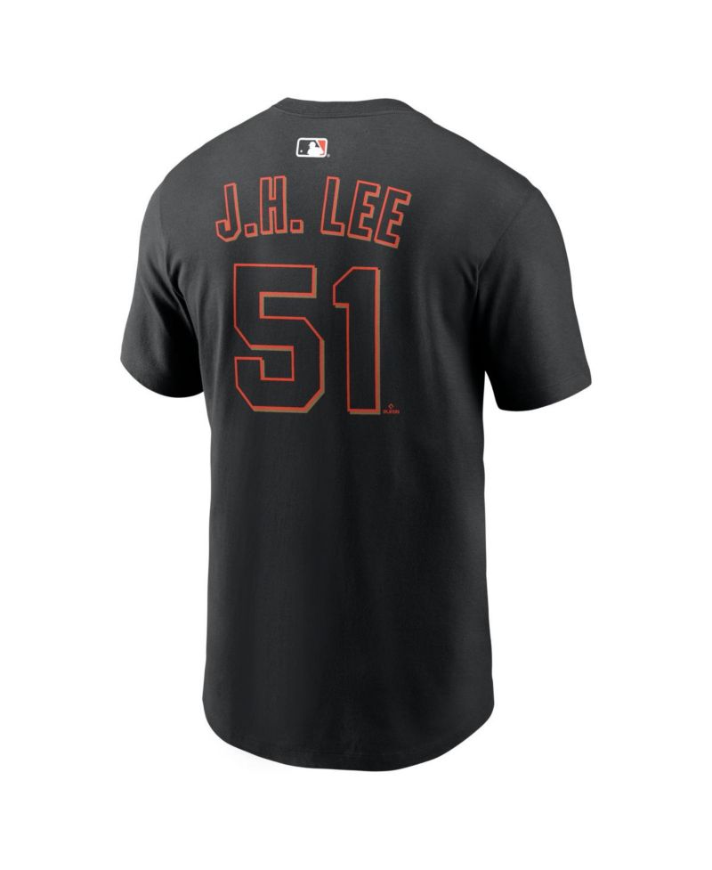 Men's Jung Hoo Lee Black San Francisco Giants Name & Number T-Shirt