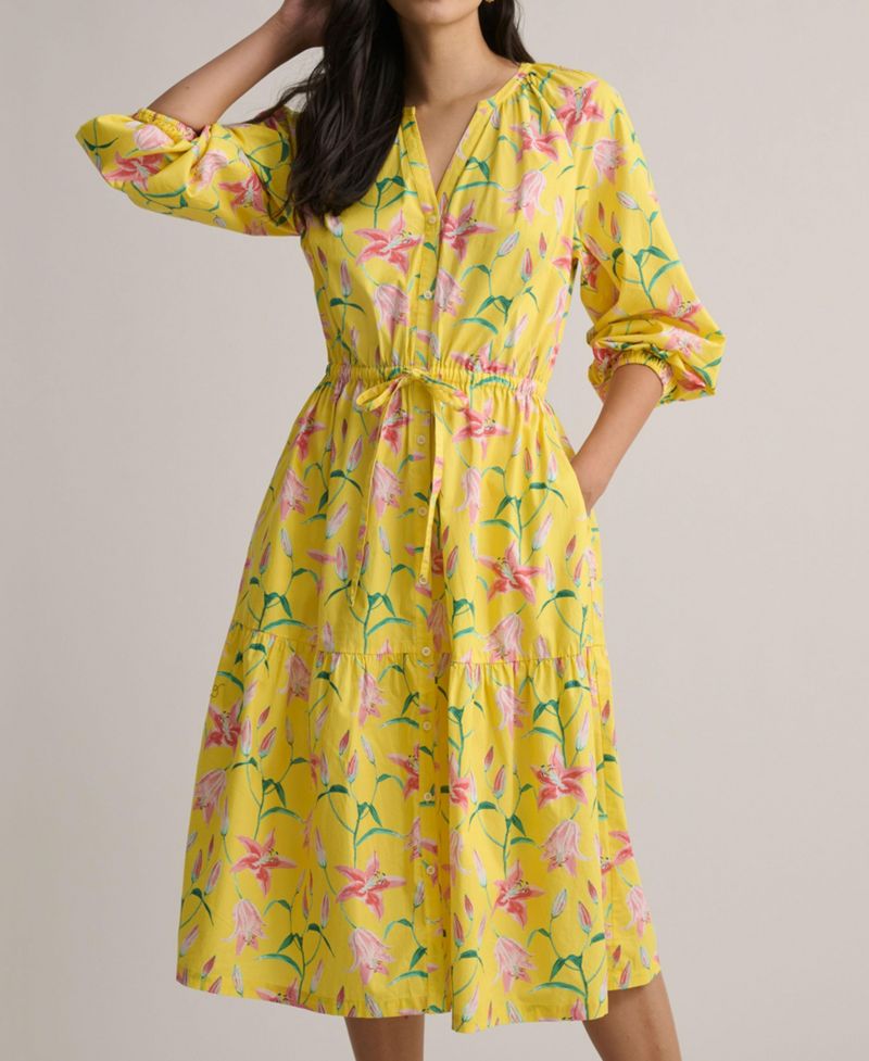 Women's Stretch Cotton Floral Aurelia Dress