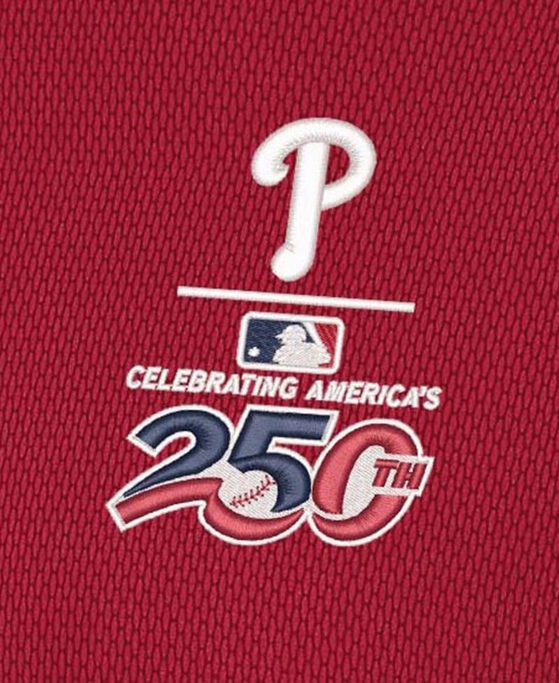 Men's Red Philadelphia Phillies Celebrating America's 250th Ellipse Polo Shirt