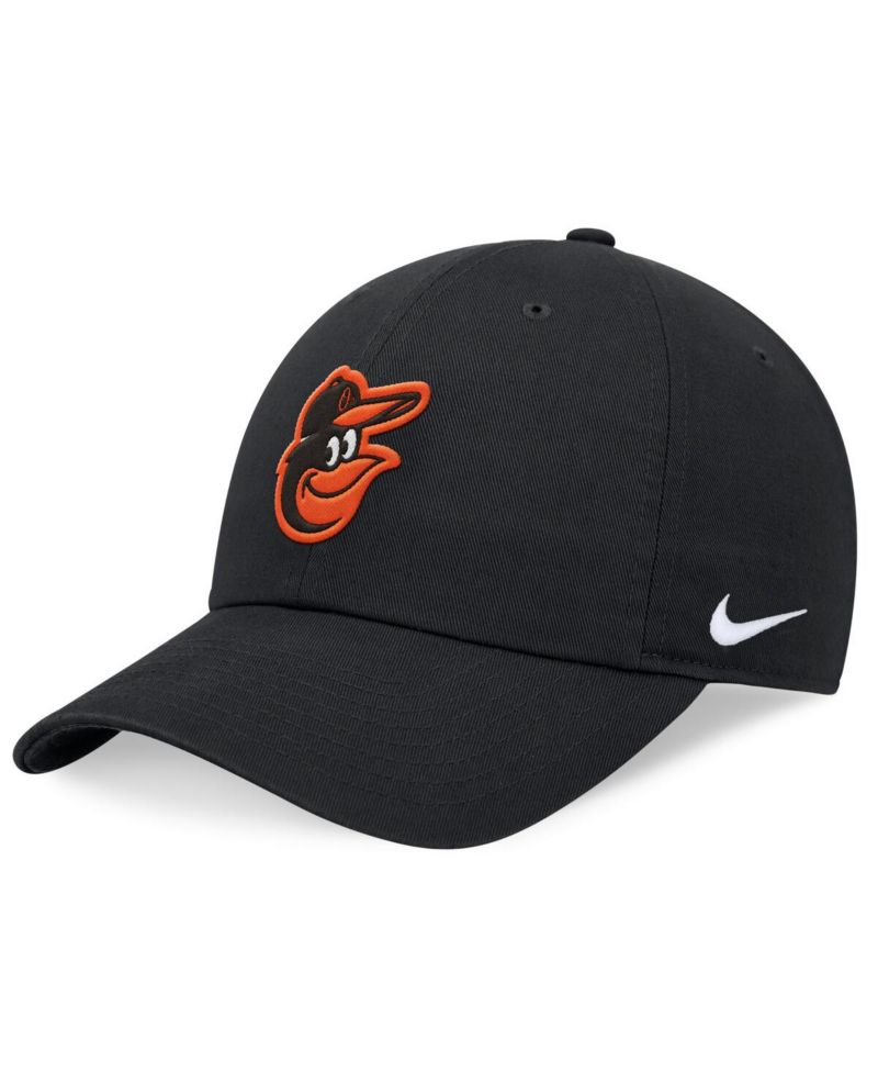 Men's Black Baltimore Orioles Evergreen Club Adjustable Hat