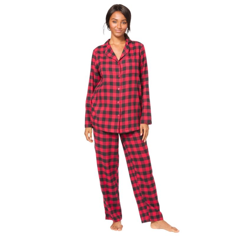 Women's Dreams and Co. Classic Flannel Pajama Set