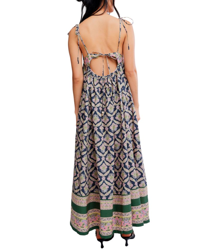 Women's Sorrento Stroll Printed Sleeveless Cotton Dress