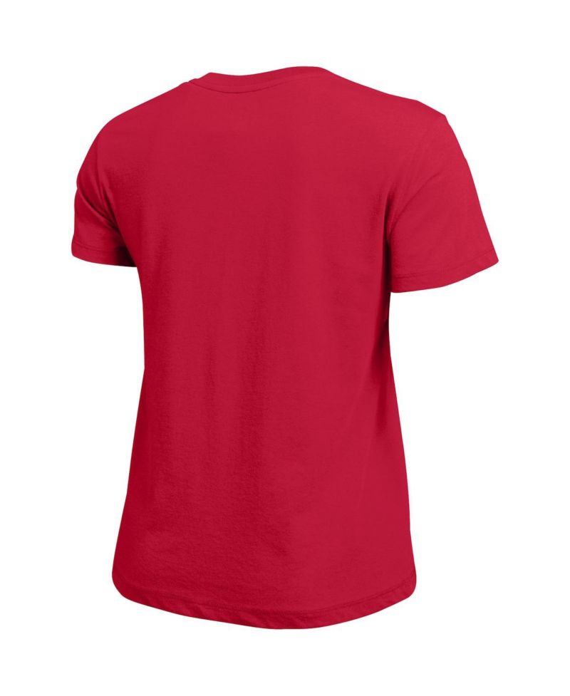 Women's Red Texas Tech Red Raiders Arched Over Logo T-Shirt