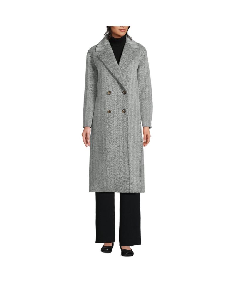 Women's Insulated Double Breasted Wool Coat