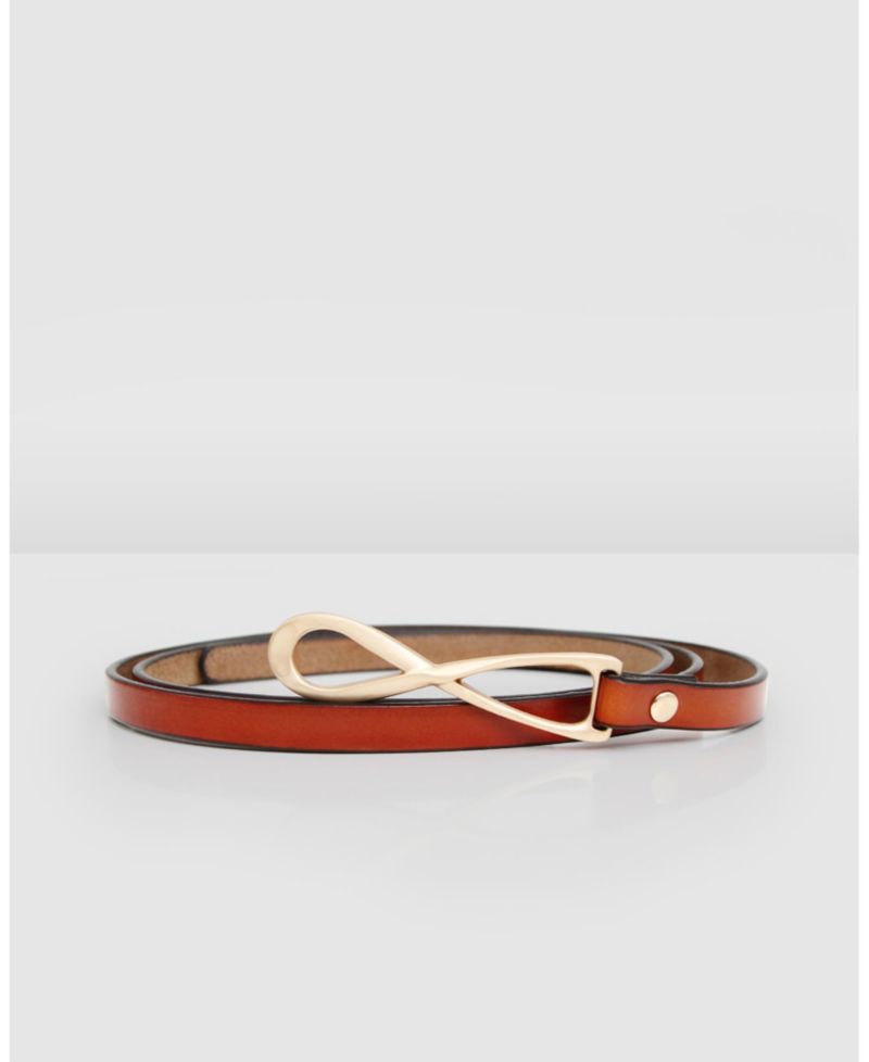 London Mood Leather Tie Belt