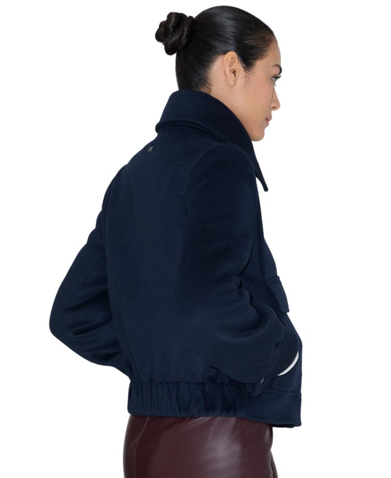 Women's Gene Wool-Blend Bomber Short Coat