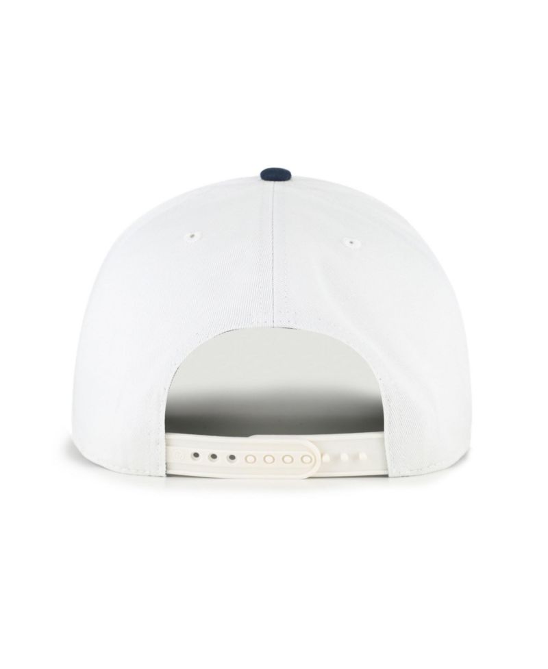 Men's '47 White/Navy New York Yankees Glizzy Collection Hitch Adjustable Hat