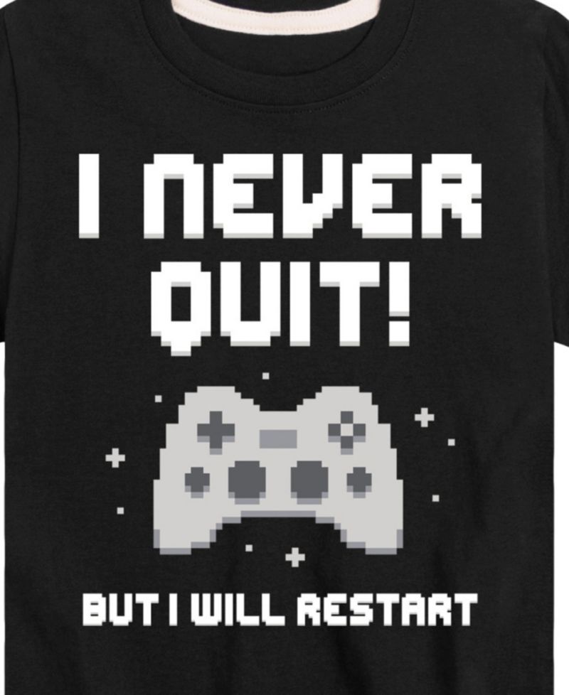 Big Boys Gamer I Never Quit Graphic T-Shirt