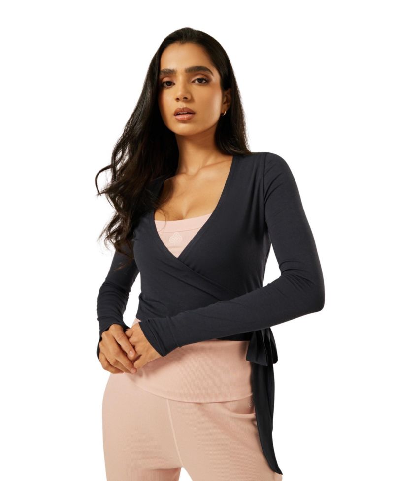 Women's Long-Sleeve V-Neck Ultimate Ballet Wrap Top