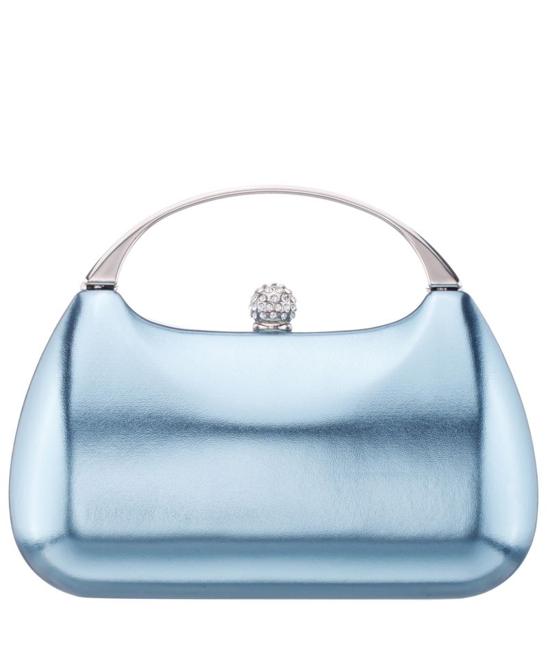 Minaudiere with Metal Handle Clutch