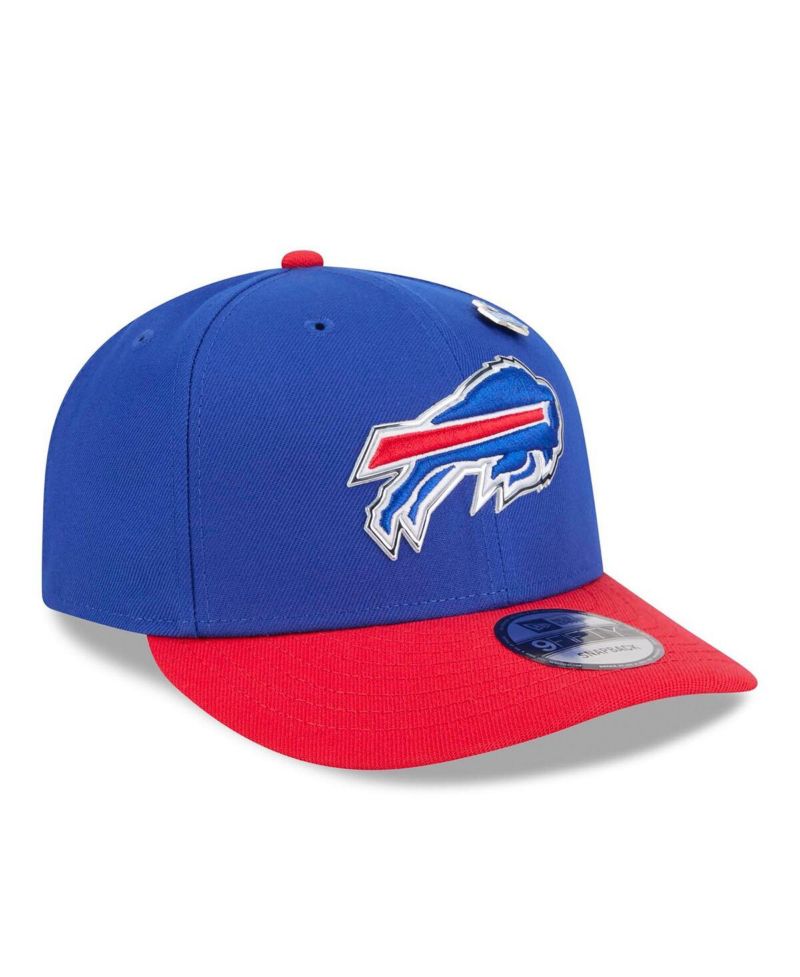 Men's Royal/Red Buffalo Bills 2026 NFL Draft On Stage Pre-Curved 9FIFTY Snapback Hat