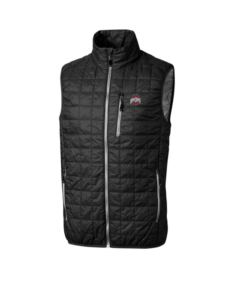 Men's Black Ohio State Buckeyes Rainier Full-Zip Vest