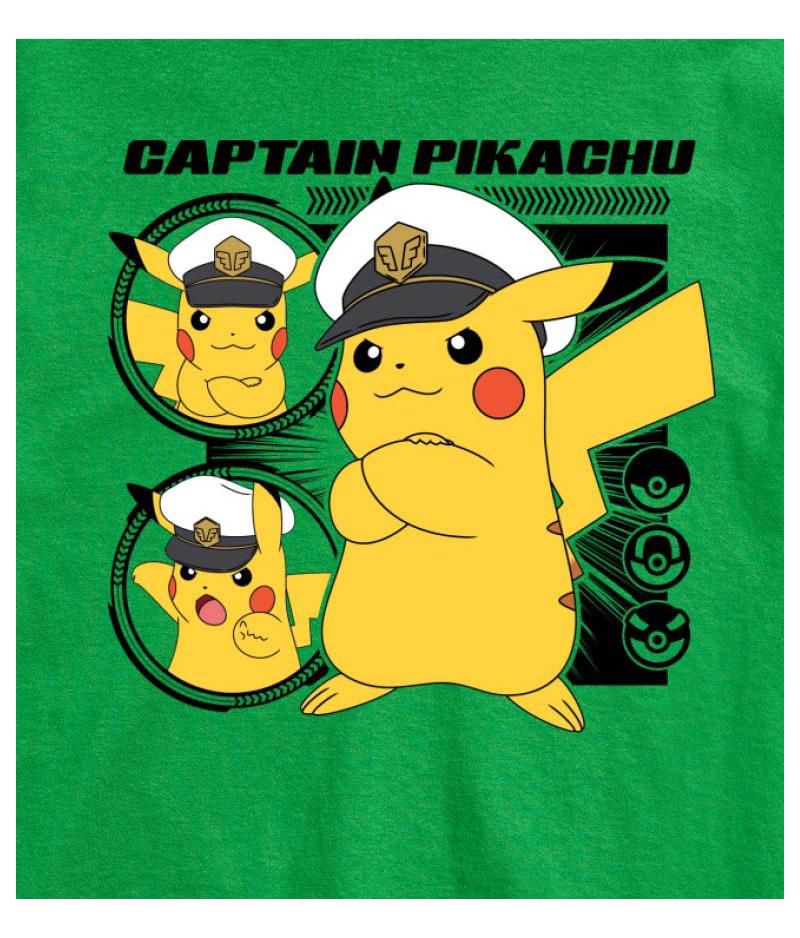 Hybrid Apparel Captain Pikachu Men's Short Sleeve Tee