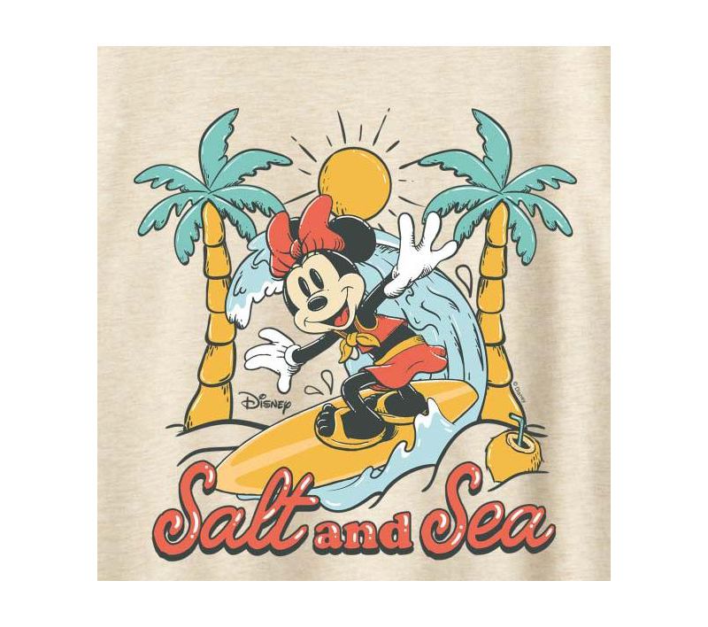 Trendy Plus Size Minnie Mouse Salt & Sea Graphic Top