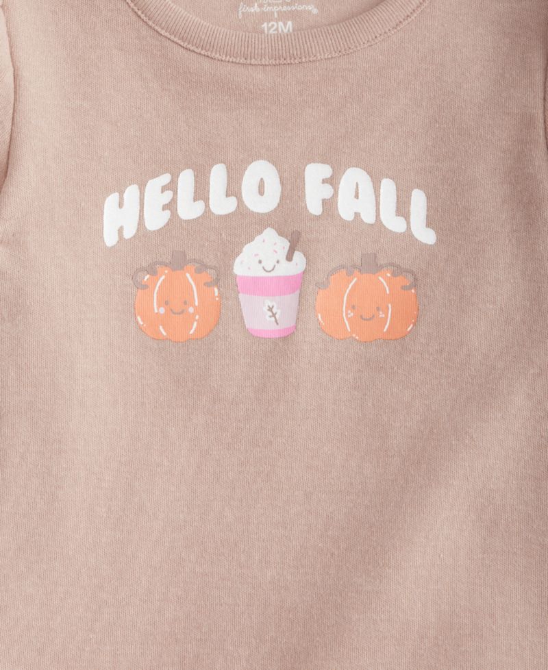 Baby Girls' 3M-24M Short-Sleeve Hello Fall T-Shirt
