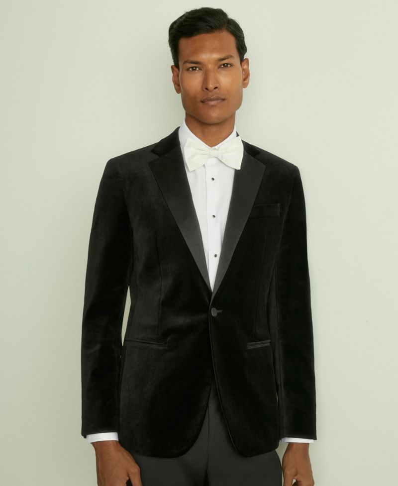 Men's Ace Tailored-Fit Single-Breasted Velvet Blazer