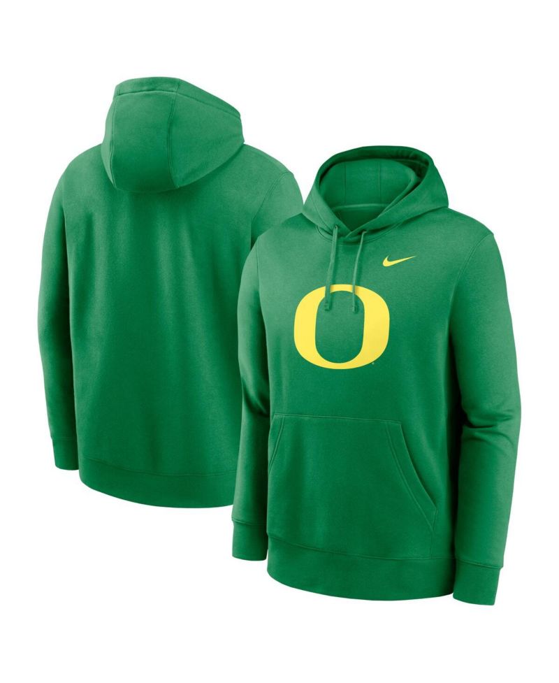 Men's Oregon Ducks Primetime Evergreen Club Fleece Pullover Hoodie