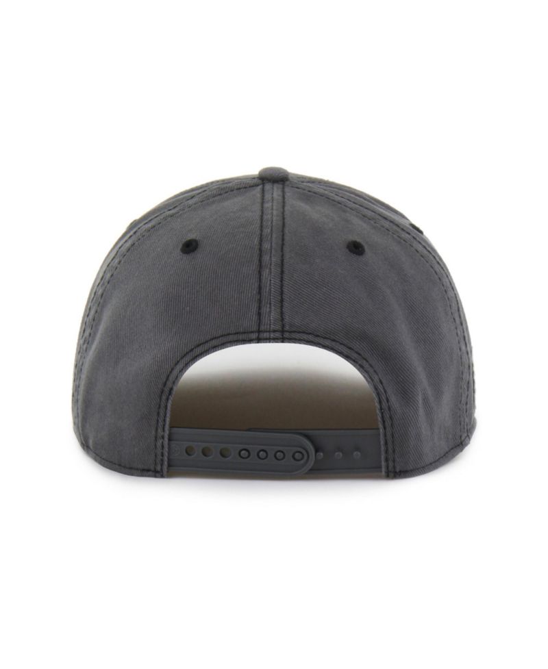 Men's '47 Charcoal Cleveland Browns Throwback Calderwood Well Worn Hitch Adjustable Hat