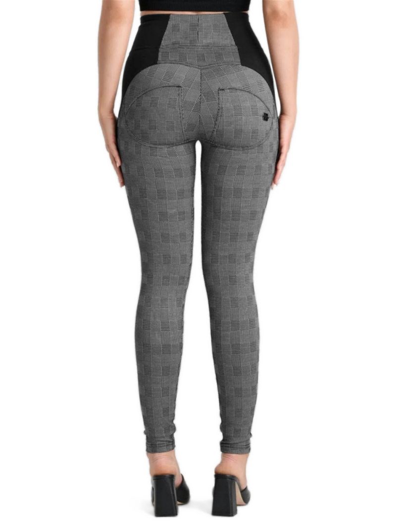 Women's Mosaic Weave High-Rise Sculpting Skinny Pants