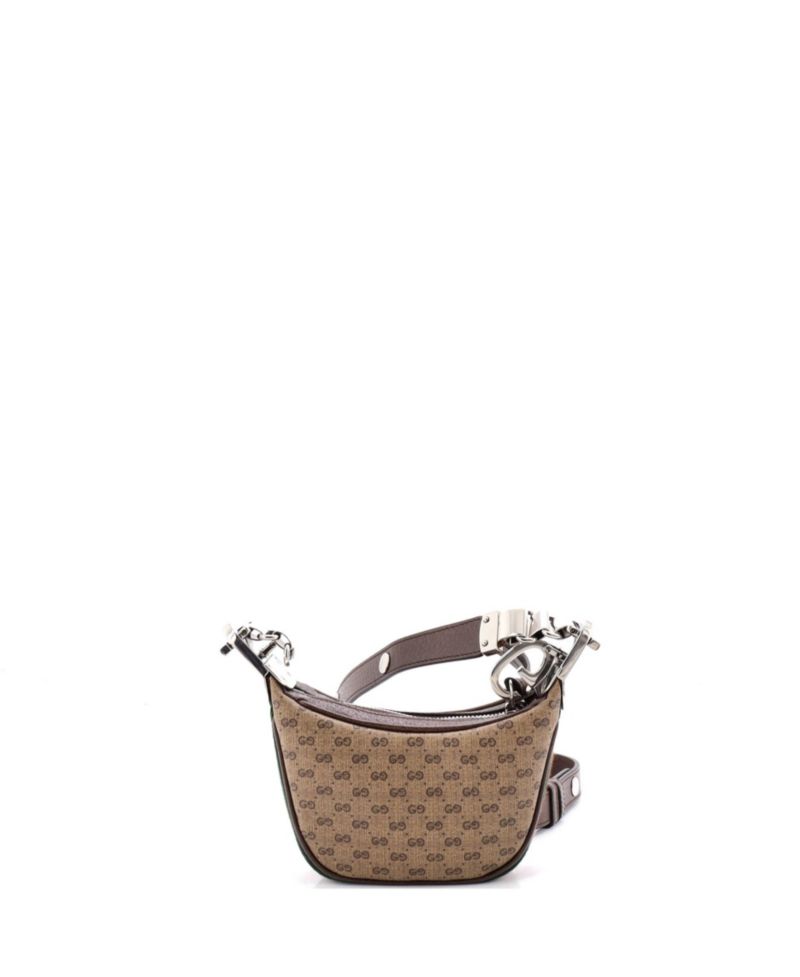 Mini Attache Shoulder Bag Micro GG Coated Canvas