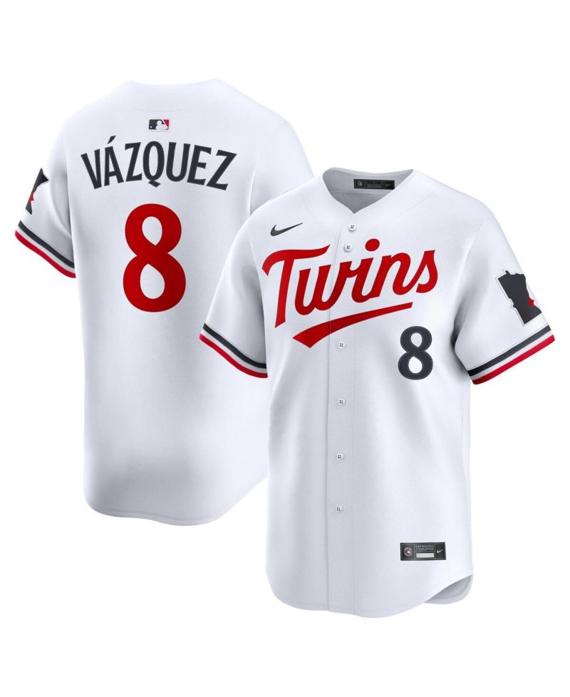 Men's Christian Vázquez White Minnesota Twins Home Limited Jersey