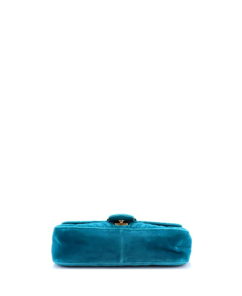 Small GG Marmont Flap Bag Matelasse Velvet