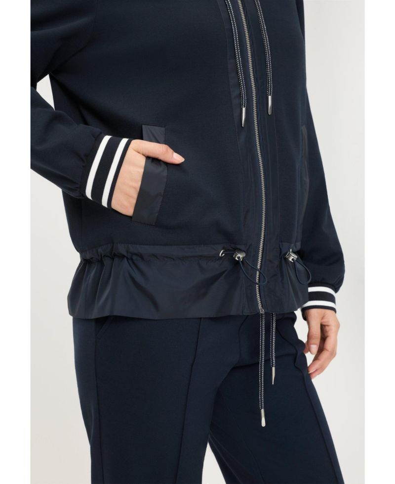 Women's Mixed Media Hooded Jacket