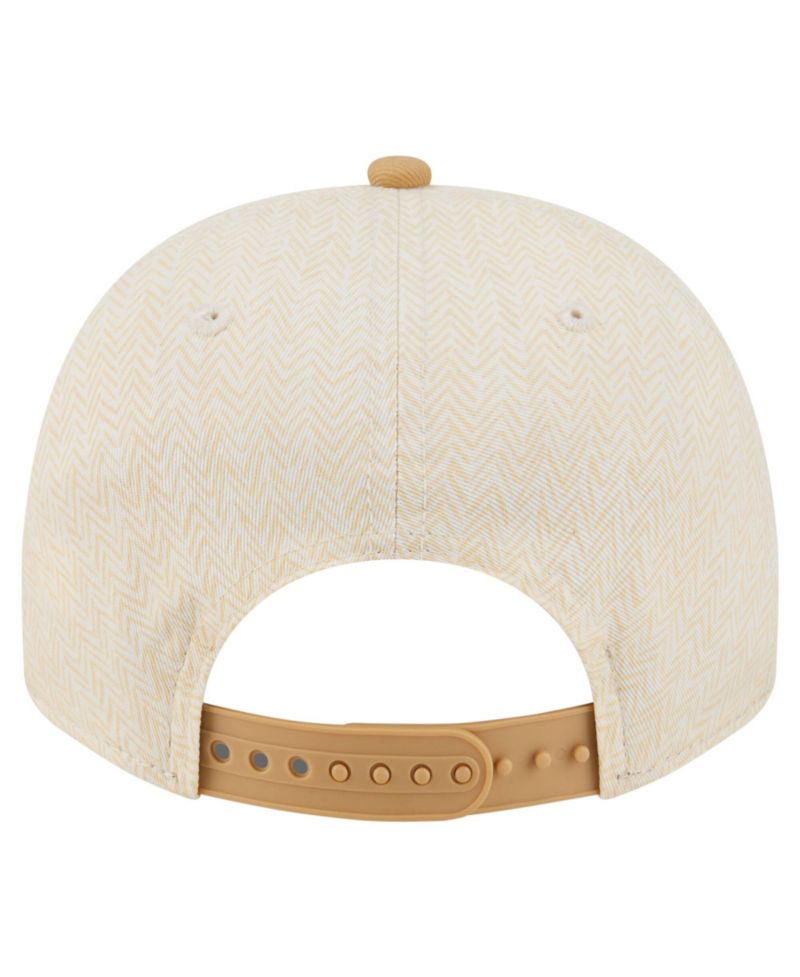 Men's Cream Los Angeles Angels Herringbone 9FIFTY A-Frame Snapback Hat