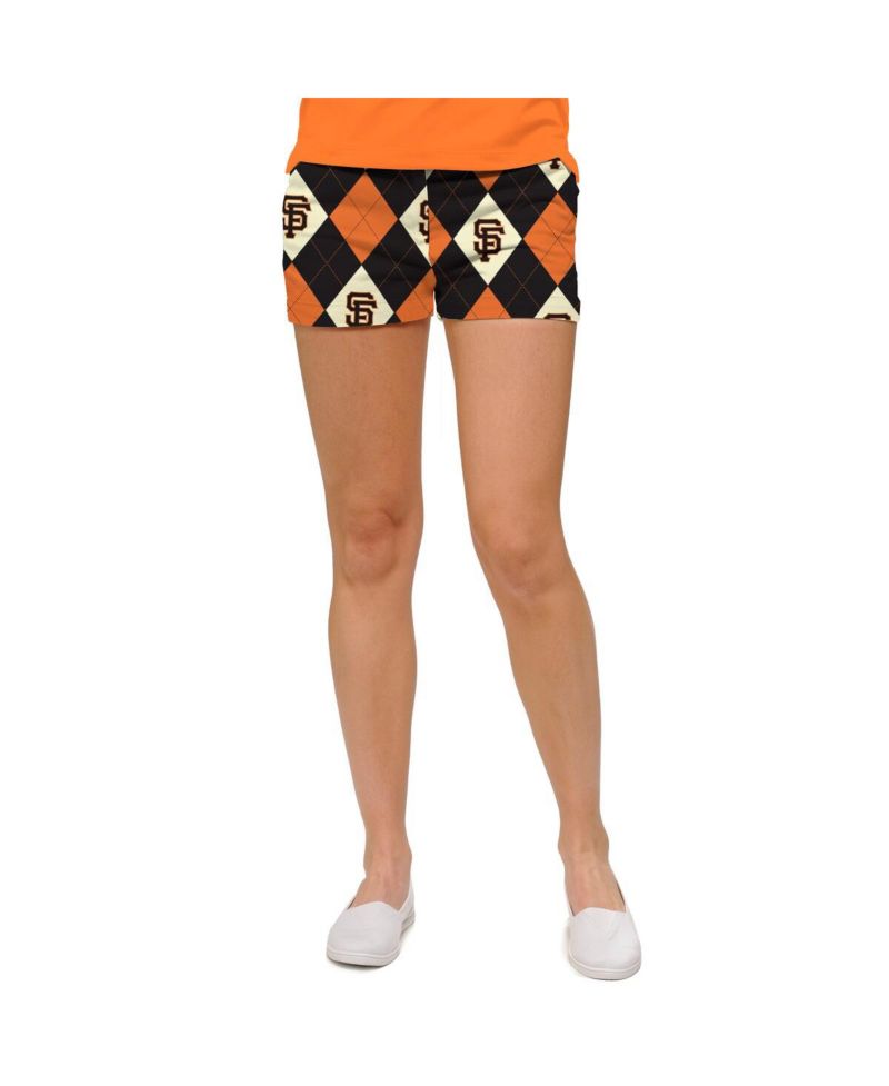 Women's Black San Francisco Giants Argyle Mini Shorts