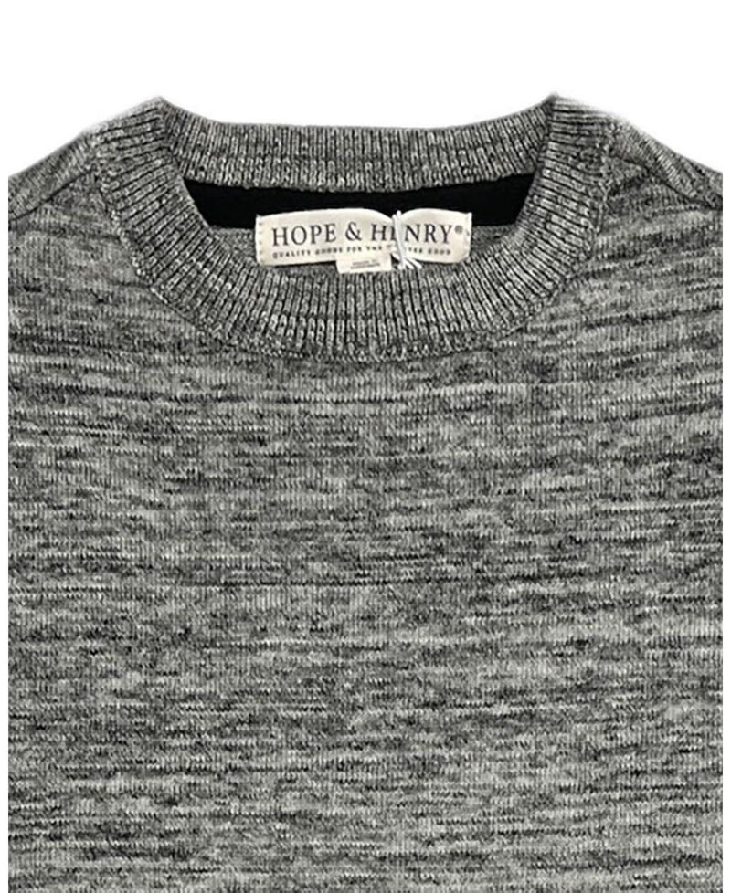 Hope and Henry Boy's Small to Xlarge Organic Crewneck Pullover Sweater