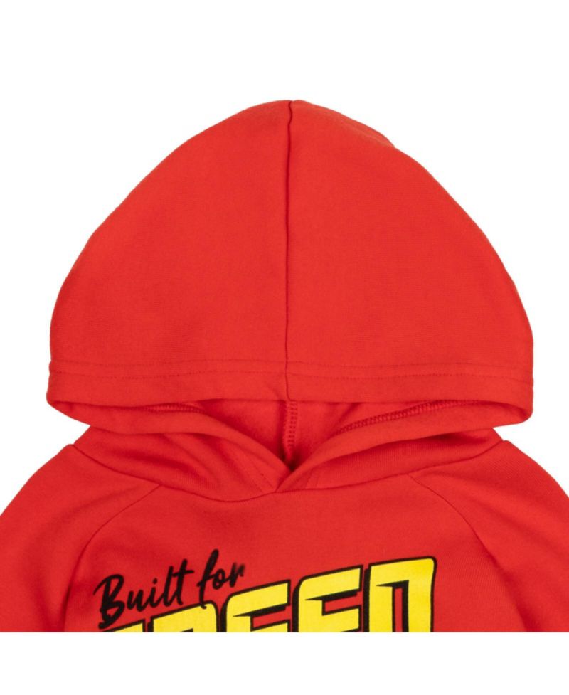 Boys(6-12)Lightning McQueen Fleece Pullover Hoodie and Pants Outfit Set