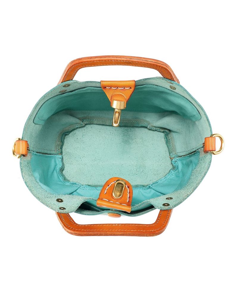 Women's Genuine Leather Sprout Land Mini Tote Bag