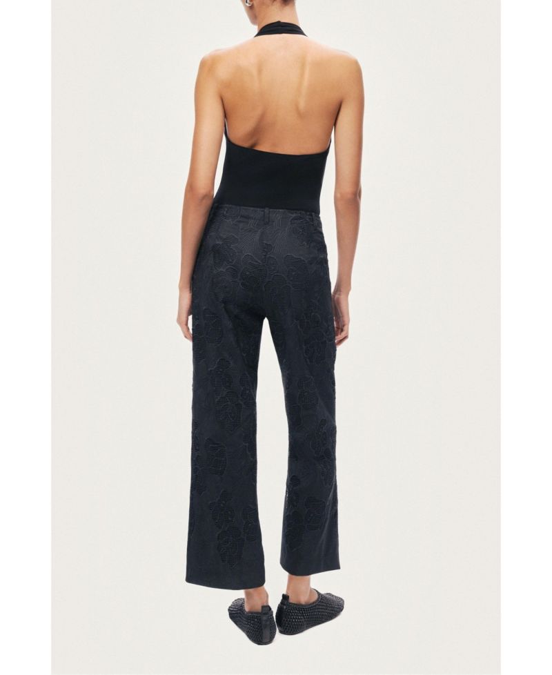 Women's Printed Relaxed Straight-Leg Pants