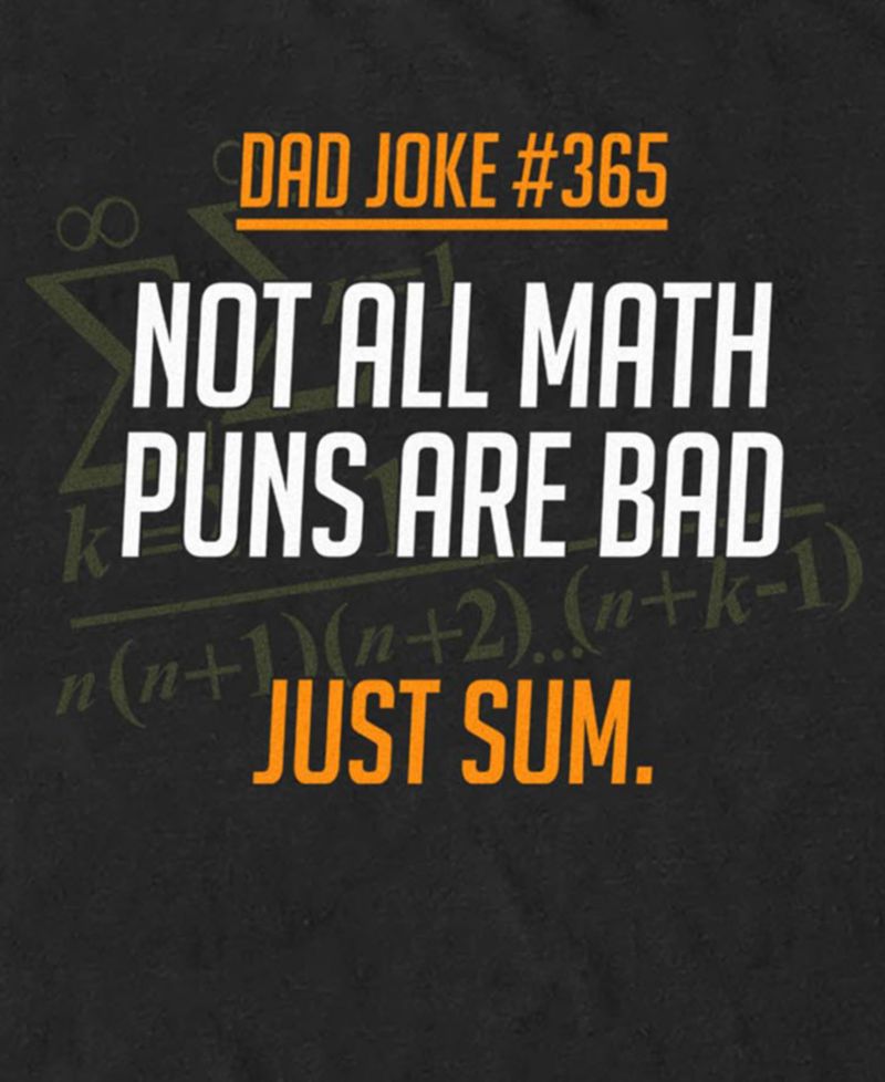 Men's Dad Joke Number365 Graphic Cotton T-Shirt