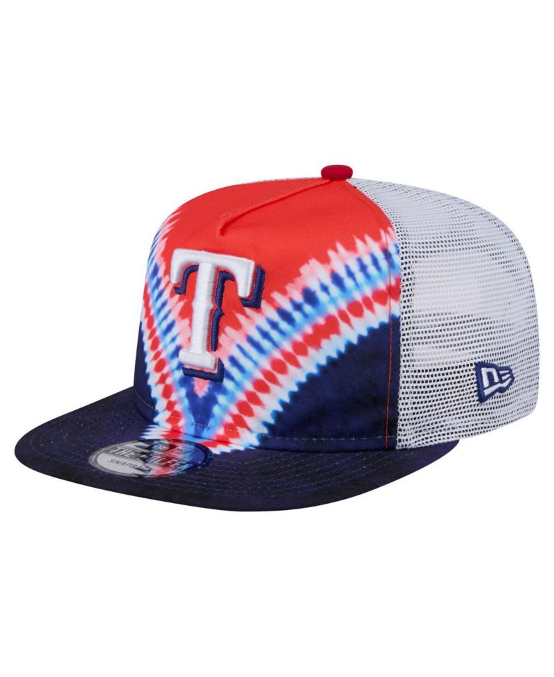 Men's Texas Rangers Tie-Dye Golfer Trucker Adjustable Hat