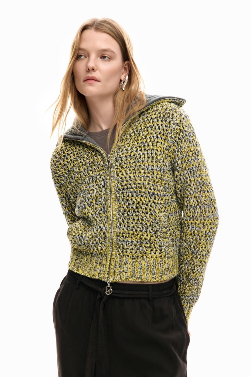 Women's Zipper Knit Sweater