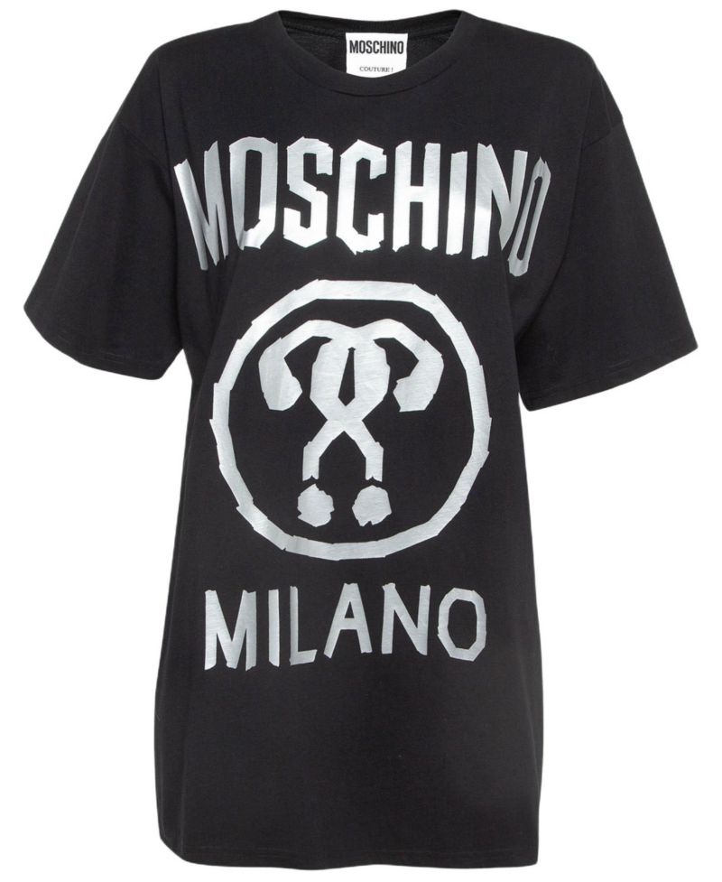Women's Couture Double Question Mark Print Cotton T-Shirt
